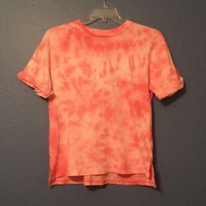Pink tie dye shirt